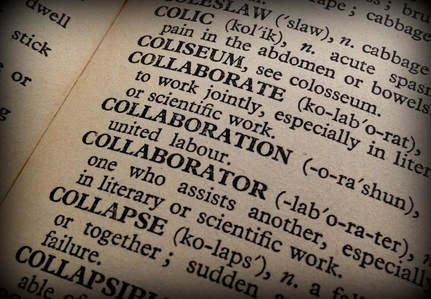 Dictionary entry of the words 'collaborate' and 'collaborator'